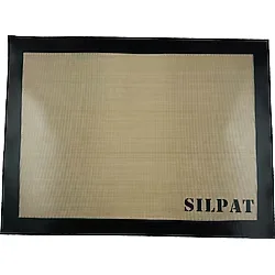 Profesyonel Yanmaz Yapışmaz Yıkanabilir Siyah Silikon Pişirme Matı - 30cmx40cm Siyah