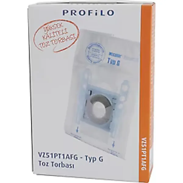 Profilo VZ51PT1AFG Type G 5'li Toz Torbası + Mikro Filtre