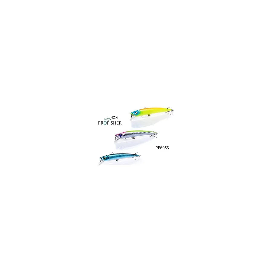 Profisher Profısher 3 Renk Set Sahte Sert Balık Yem 8 Gr 9,5 Cm