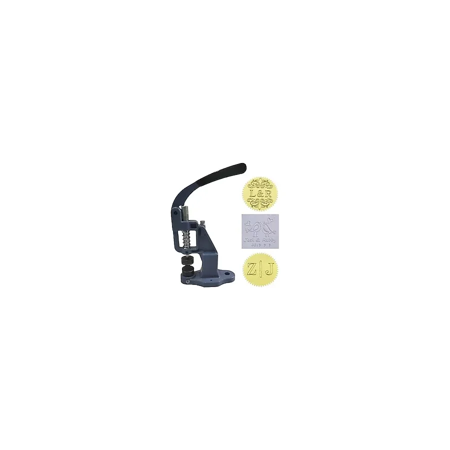 Profisher Soğuk Damga Mühür Baskı Makinesi 40-45-50mm Çap 60-150gr Kağıt İçin