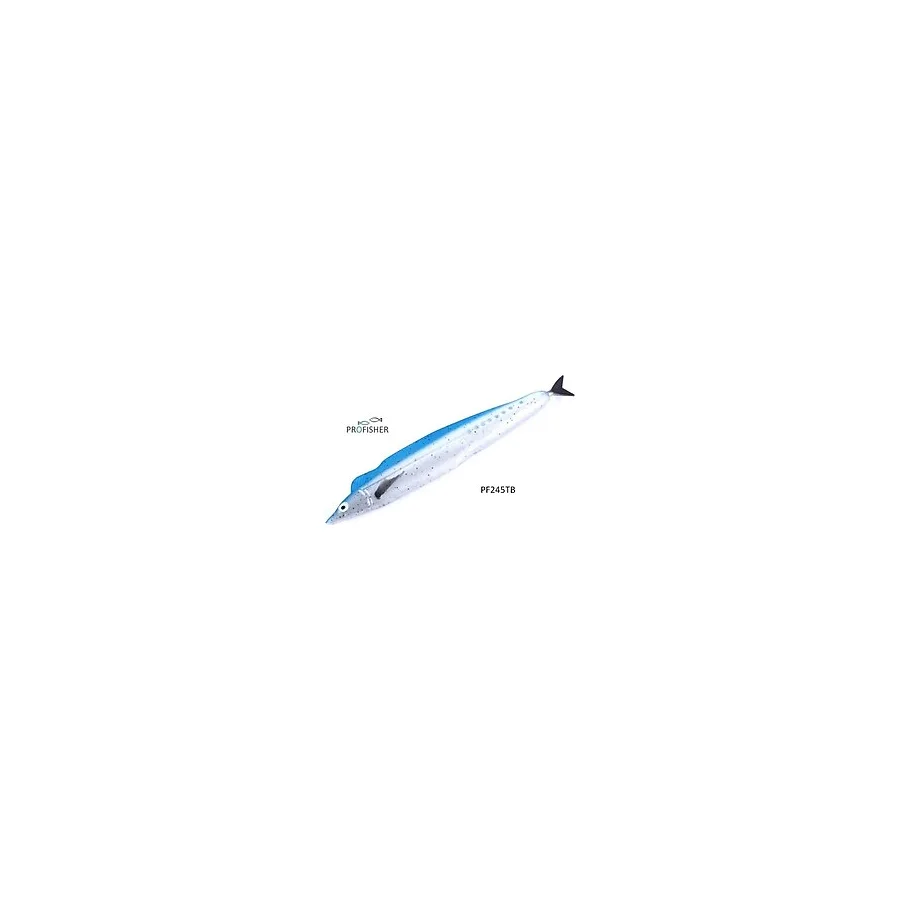 PROFISHER Tuna Avı Lacivert Silikon Sahte Balık Yem 32 cm 76 gr
