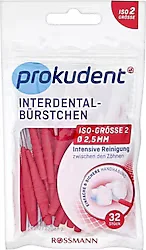 Prokudent Kırmızı ISO 2 0.5 mm 32'li Arayüz Fırçası