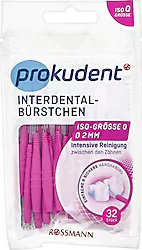 Prokudent Pembe ISO 0 0.4 mm 32'li Arayüz Fırçası