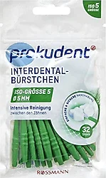 Prokudent Yeşil ISO 5 0.7 mm 32'li Arayüz Fırçası