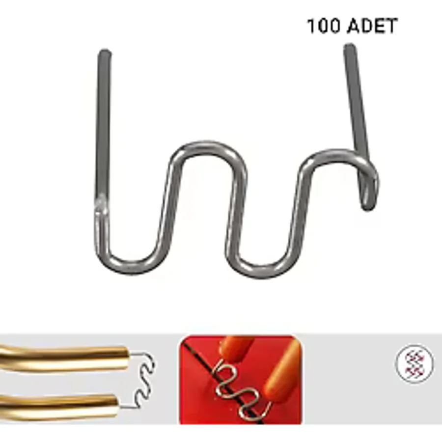 Prolektro 100 Adet 0,8mm Dalgalı Tip Plastik Kaynak Zımba Teli