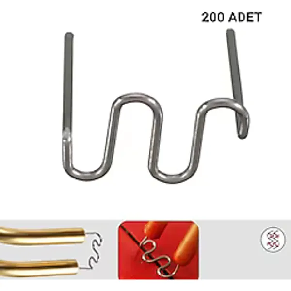 Prolektro 200 Adet 0,8mm Dalgali Tip Plastik Kaynak Zımba Teli