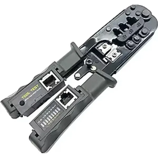 Prolink Kablo Test Cihazı ve Sıkma Pensesi RJ45 RJ12 RJ11 Çok Fonksiyonlu