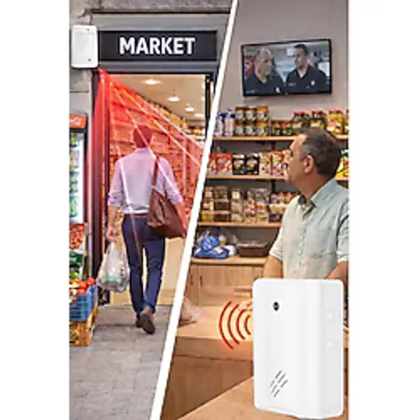 Prolly Kablosuz Hareket Sensörlü Müşteri Karşılama Zili ve Kapı Giriş Alarm