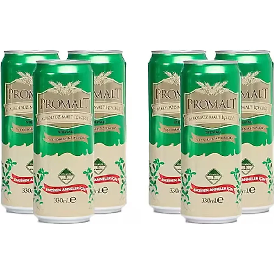 Promalt 6'lı Stevialı Alkolsüz Malt İçeceği 330 ml