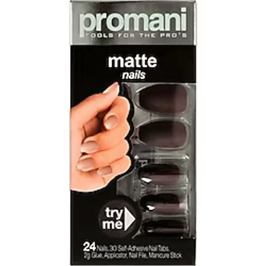 Promani Matte Takma Tırnak Kiti Koyu Bordo PR-5018
