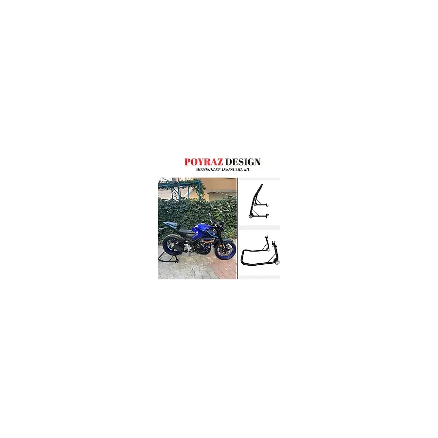 PROMOT MOTOR AKSESUARLARI Motorsiklet Yamaha Mt25 Motosiklet Kaldırma Sehpası Padok SİYAH RENK
