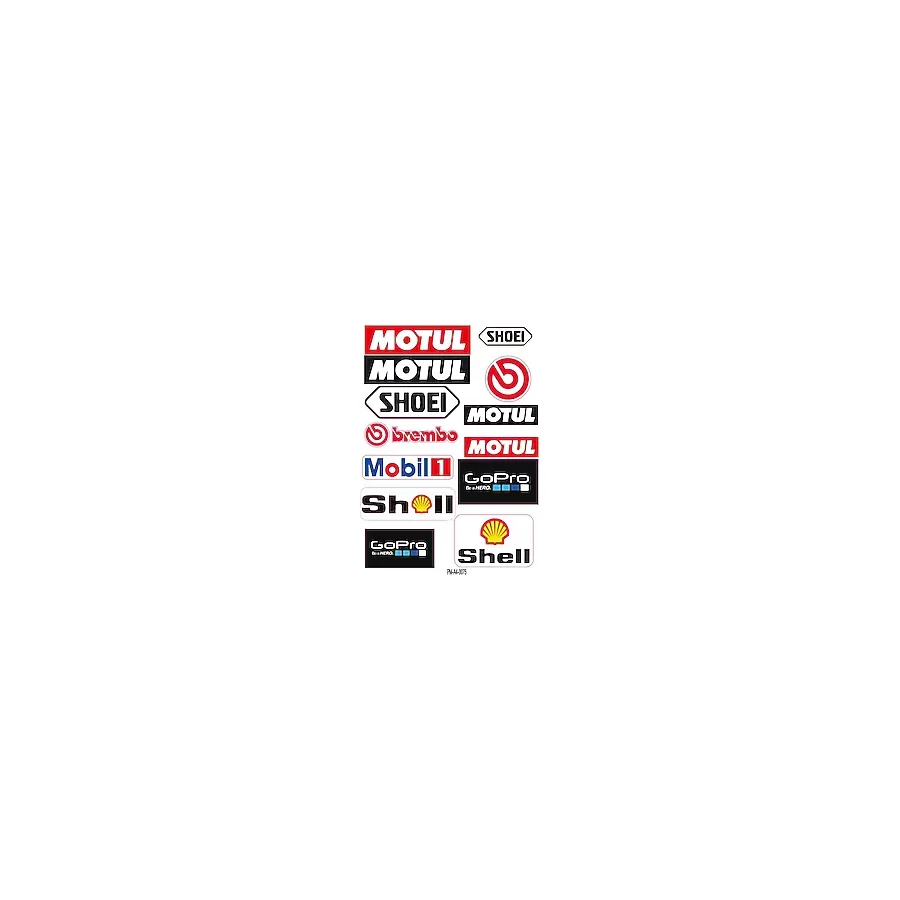 PROMOT MOTOSİKLET OTO BİSİKLET SPONSOR SHEEL MOTUL EKİPMAN KASK STİCKER SETİ 1