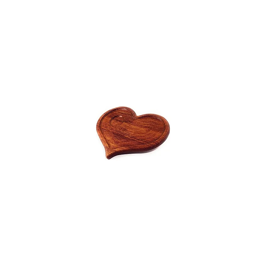 Prosharp Servis tepsisi masif ahşap dekoratif, tabletlere, servis kaseler için astar The Cafe şarap-kalite Premium, çevre dostu, form kalpler 21,5 x 17 cm