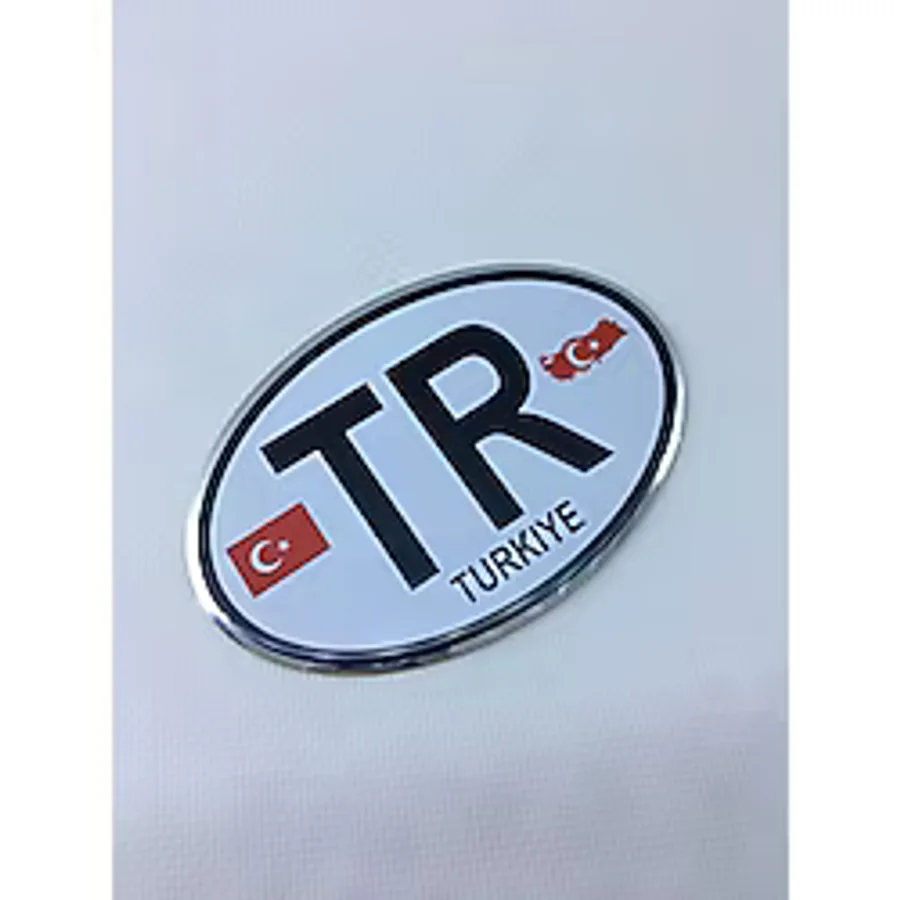 PROTEC Bagaj Kapağı Ülke Arması Aluminyum 125x85 mm Türkiye