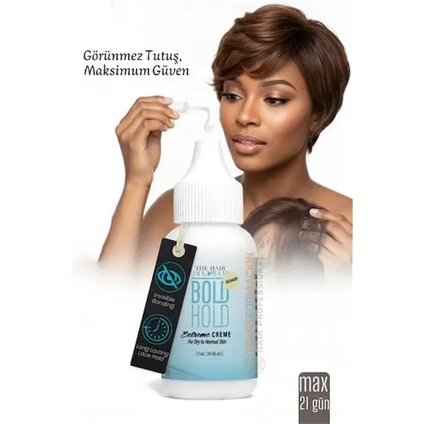 Protez Saç Yapıştırıcı - Peruk Ve Keratin Kaynak Saç İçin Görünmez Ve Uzun Süreli Yapıştırıcı Bold H