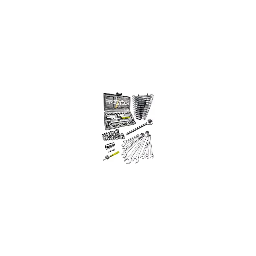 Proxtech 52 Parça Krom Çelik 40 Parça Cırcırlı Lokma, 12 Parça Kombine Açık Ağız-Yıldız Anahtar Ful Set