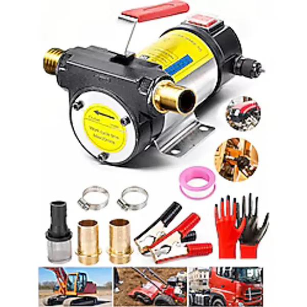PROXTECH Premium 12v Aküden Turbo 2X Kendinden Emişli Yakıt Sıvı Yağ Mazot Aktarma Transfer Pompası 4200rpm