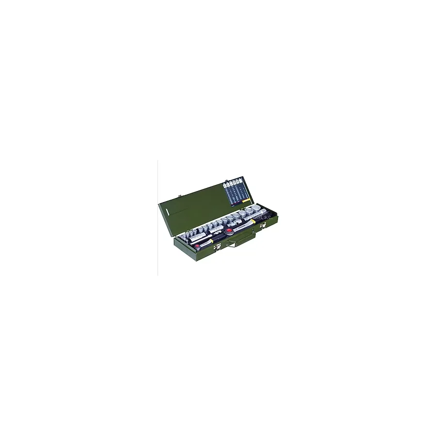 Proxxon 23020 1/4" 1/2" Cırcır Kollu 27 Parçalı Lokma Takımı