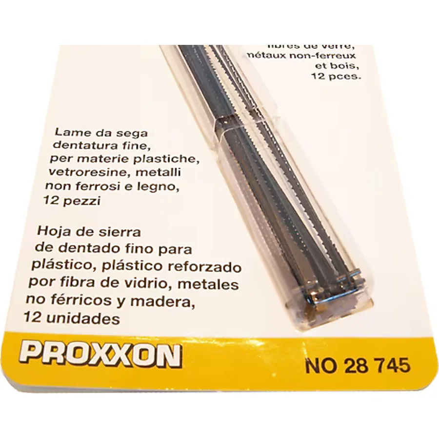 Proxxon 28745 DSH için Pimli 12'li Çok İnce Dişli Kıl Testere Bıçağı