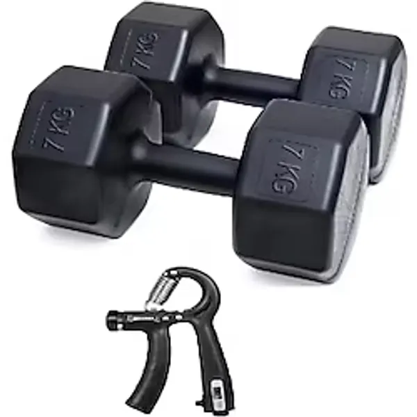 PS SPOR 7 KG DAMBIL X 2 ADET = 14 KG + SAYAÇLI AYARLANABİLİR EL YAYI