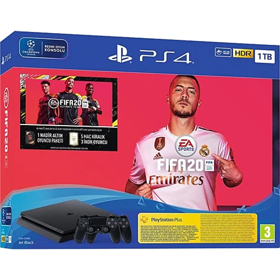 PS4 1 TB SLIM FIFA 20 + 2.Kol Oyun Konsolu