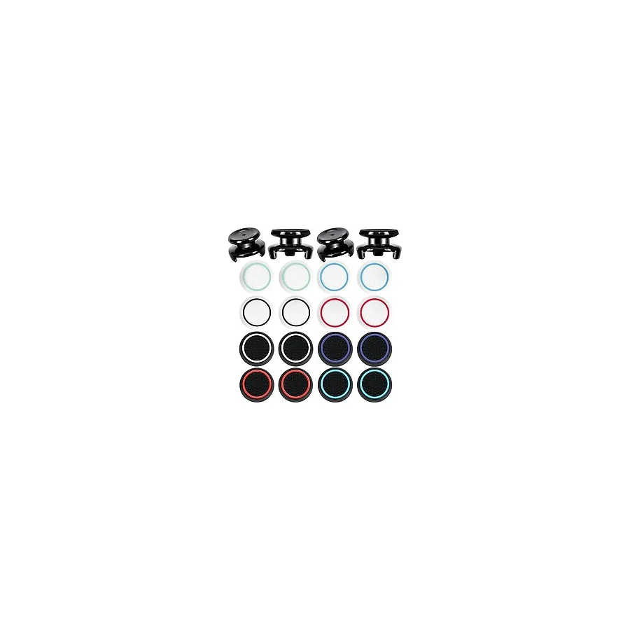PS5 Denetleyici Aksesuarları PS4 Kontrol Cihazı Tutamakları Thumbstick Tutamakları 2 Çift 9,9 mm Yüksek Yükselme Joystick Sapları ve 16 Parça Başparmak Kapağı PlayStation 4 ve PlayStation 5