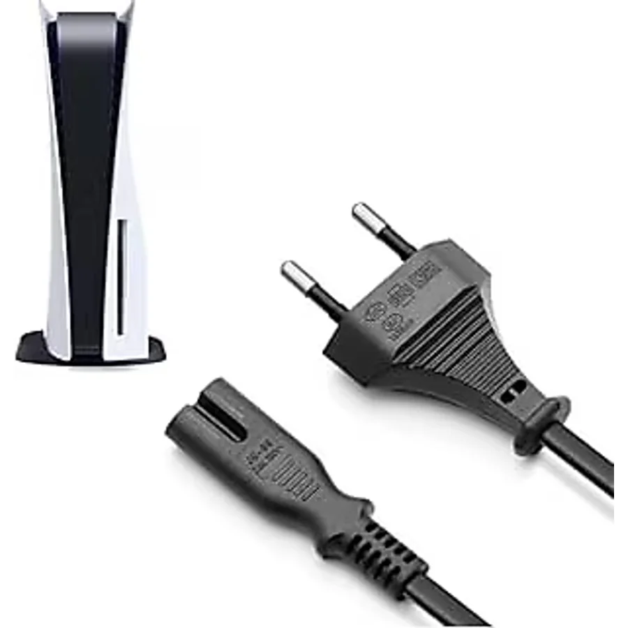 PS5 Güç Kablosu Playstation 5 Uyumlu Güç Kablosu Power 2 pin Kablo