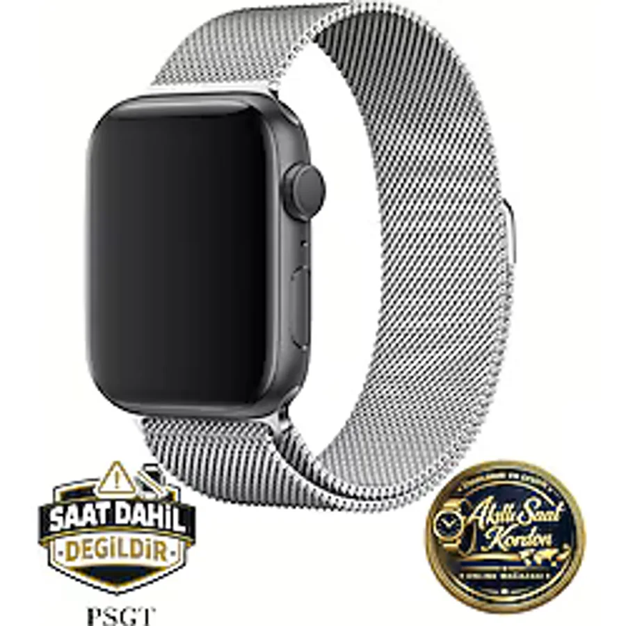 PSGT Apple Watch Uyumlu 42/44/45/49 Mm Seri 1/2/3/4/5/6/se/7/8/9 Ve S10-11 46mm Paslanmaz Çelik Kordon