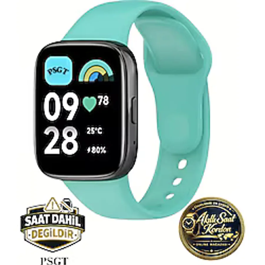 PSGT Xiaomi Redmi Watch3 Active/lite Uyumlu Kordon Spor Şık Tasarım Yumuşak Jel Silikon Kayış