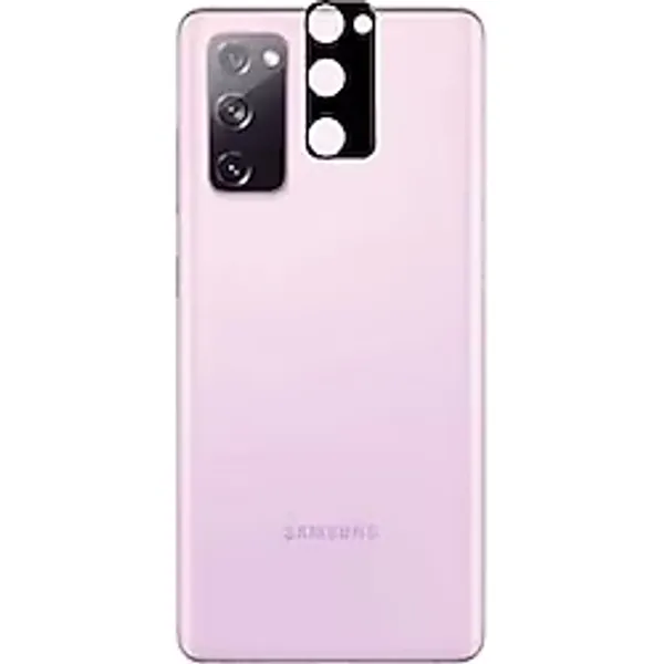 PSR aksesuar Siyah 3D Kamera Camı Samsung Galaxy S20 Fe ile uyumlu