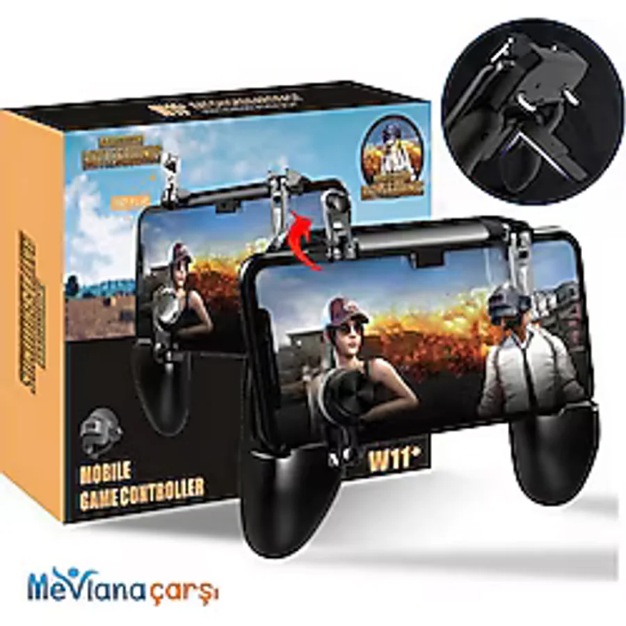 Pubg Gamepad W11+ Oyun Kolu Standlı Ateş Tetik Düğmeli Joystick