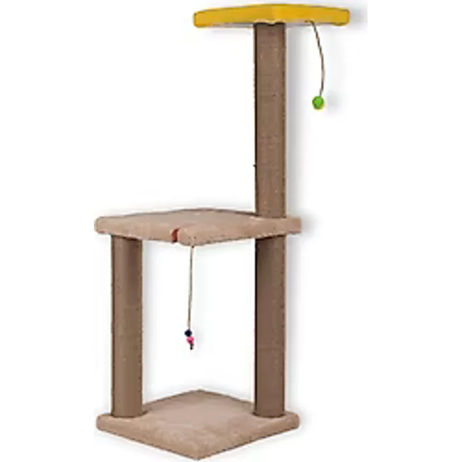 Pugalo 82 cm Catnipli İki Katlı Kedi Tırmalama Tahtası