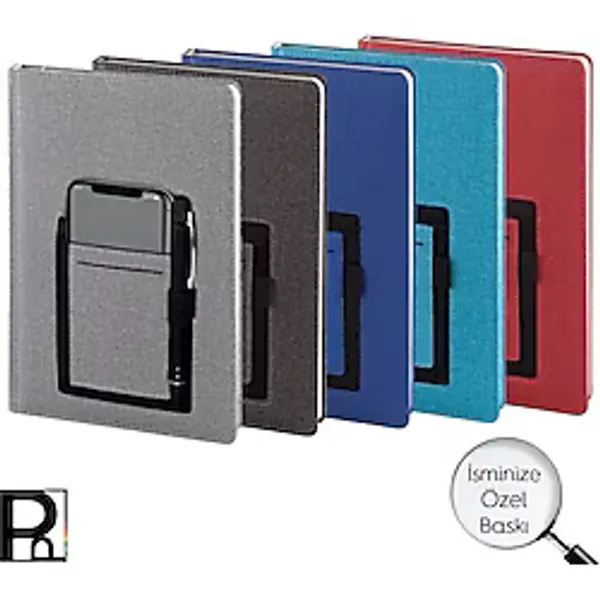 Pulko Notebook Klasik Cepli 336 Sayfa Termo Suni Deri Kapak Ajanda 2023 Cep'li (İsme Özel Baskı),