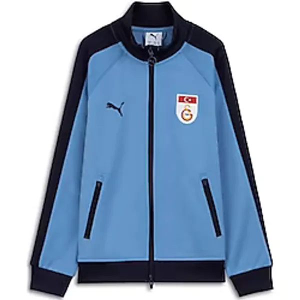 Puma Erkek Çocuk Galatasaray Retro Ceket, 7-8 Yaş, 788226, Scotch Blue-New Navy, Erkek Çocuklar