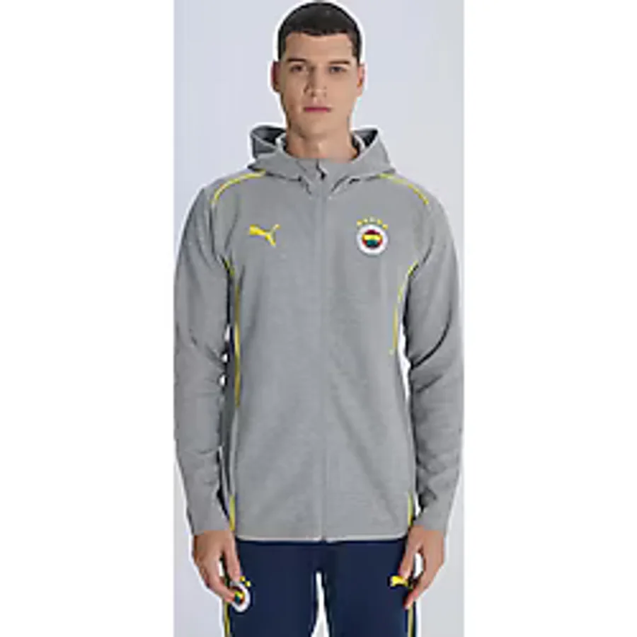 Puma Fenerbahçe Kapşonlu Grı Sweat