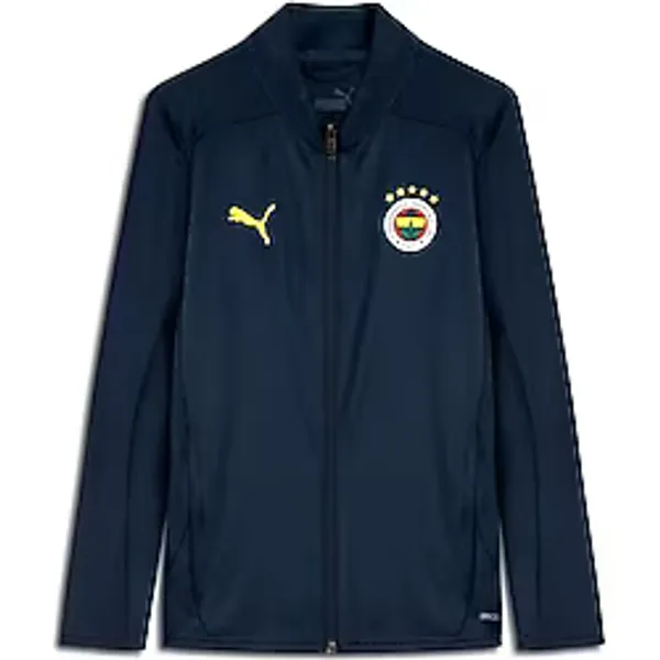 Puma Fenerbahçe S.K. Genç Antrenman Ceket, 9-10 Yaş, 778155, Club Navy-Speed Yellow, üniseks-çocuk
