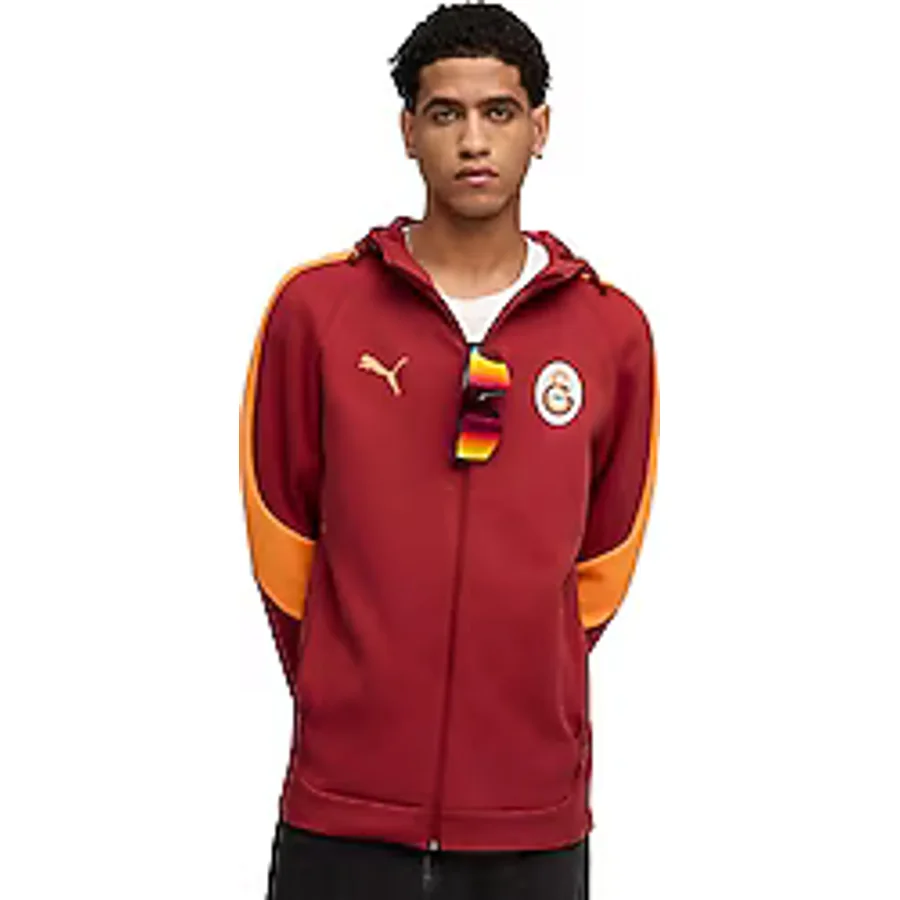 Puma Galatasaray Evostripe 782902-01 Sarı-Kırmızı Erkek Eşofman Üstü