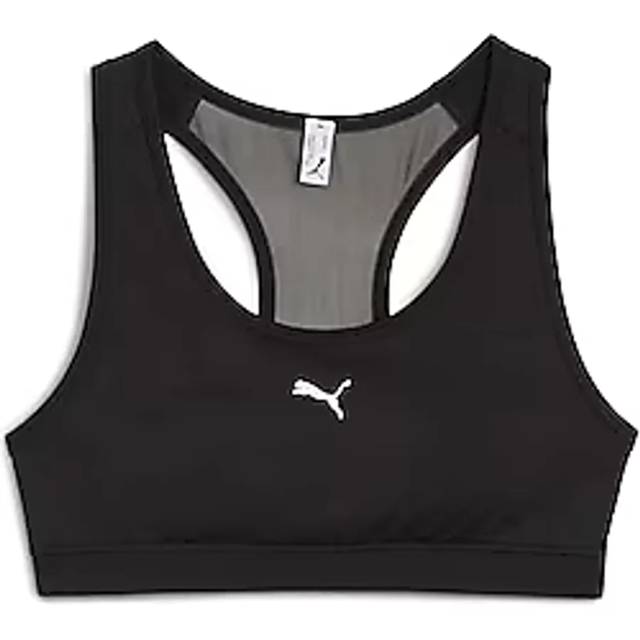 PUMA Kadın 4KEEPS BRA PADDED SMALL CAT Spor Südyeni PUMA Black-small Cat XS