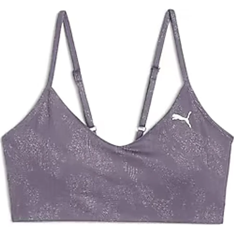 PUMA Kadın STUDIO MOVE YOGINI BRA AOP-Pale Plum Sports Bras XS