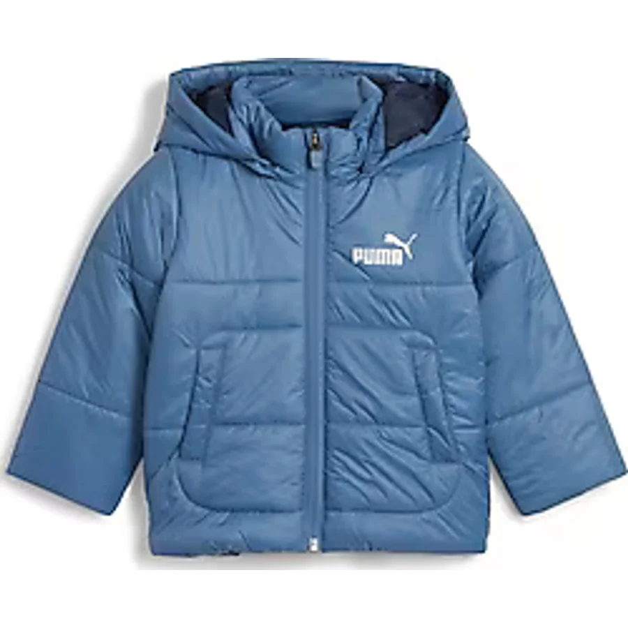 Puma Minicats 675971-24 Mavi Kapüşonlu Bebek Şişme Mont