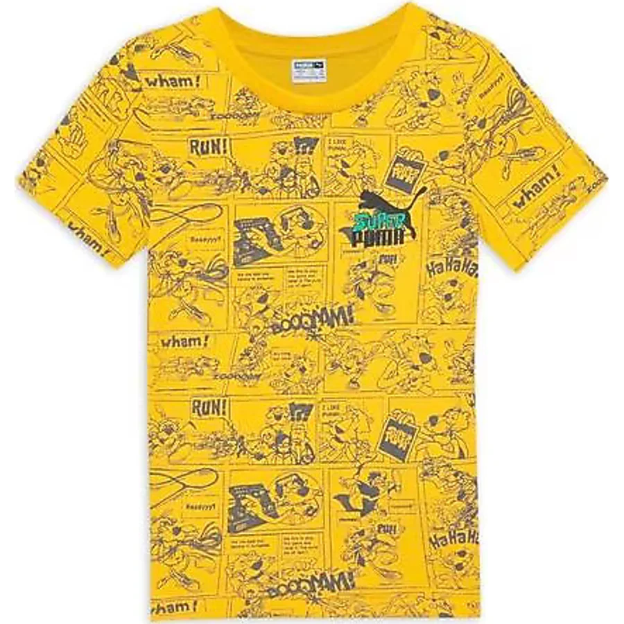 Puma Super Puma 679102 Kısa Kollu Bisiklet Yaka Çocuk Tişört