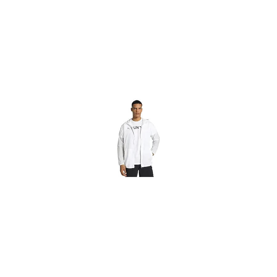 Puma TeamCup Windshield 657994-05 Kapüşonlu Beyaz Erkek Rüzgarlık