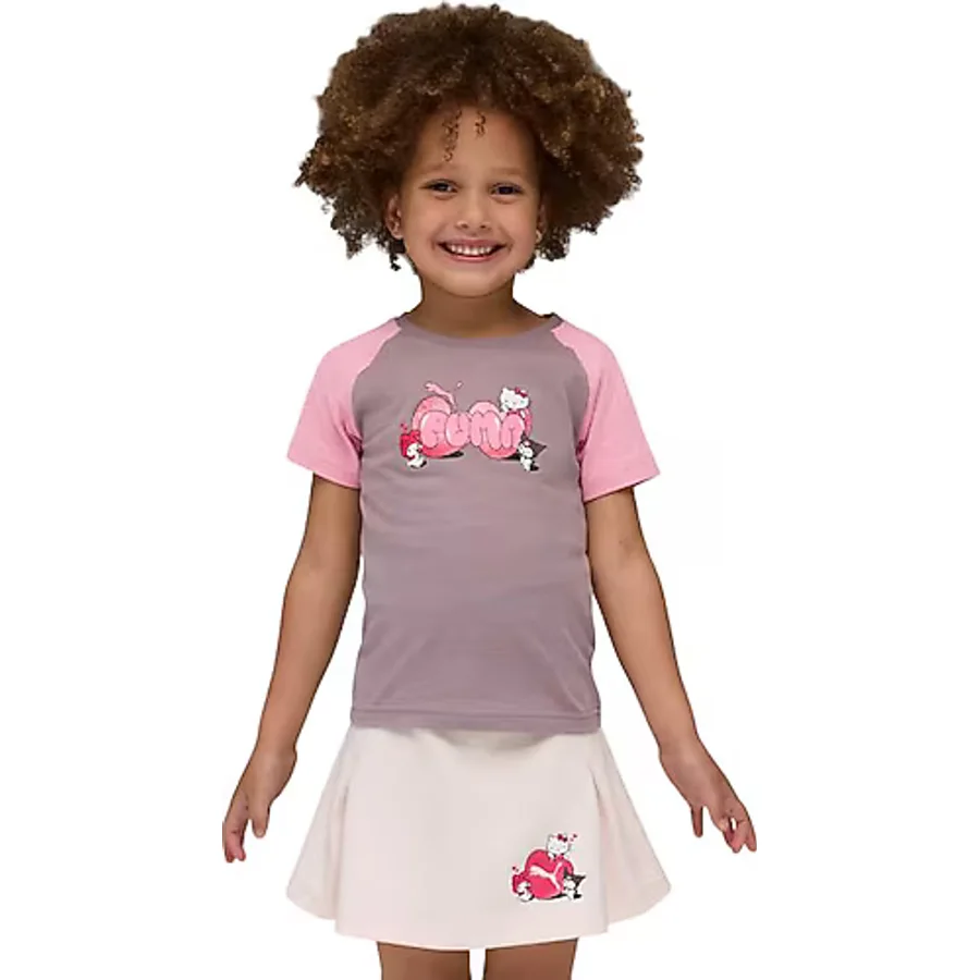 Puma x Hello Kitty And Friends 632391 Kısa Kollu Bisiklet Yaka Çocuk Tişört