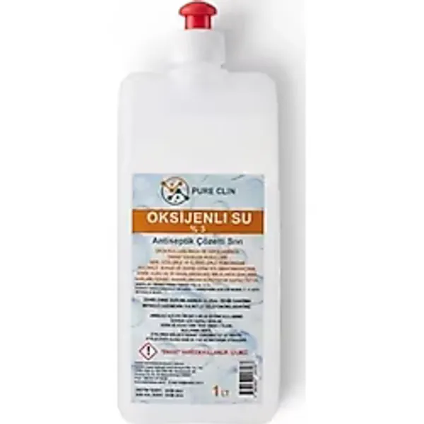 Pureclin Oksijenli Su Yara Temizleme Antiseptiği 1 Litre