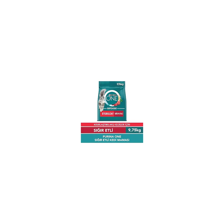 Purina One Sığır Etli Kedi Maması 9,75 kg Kısırlaştırılmış Kediler İçin Premium Beslenme