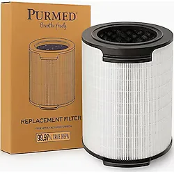 Purmed Philips 8000 Serisi Amf870 Ve Amf765 Hava Temizleyici Uyumlu - Fym860/30 Hepa + Karbon Filtre - Beyaz
