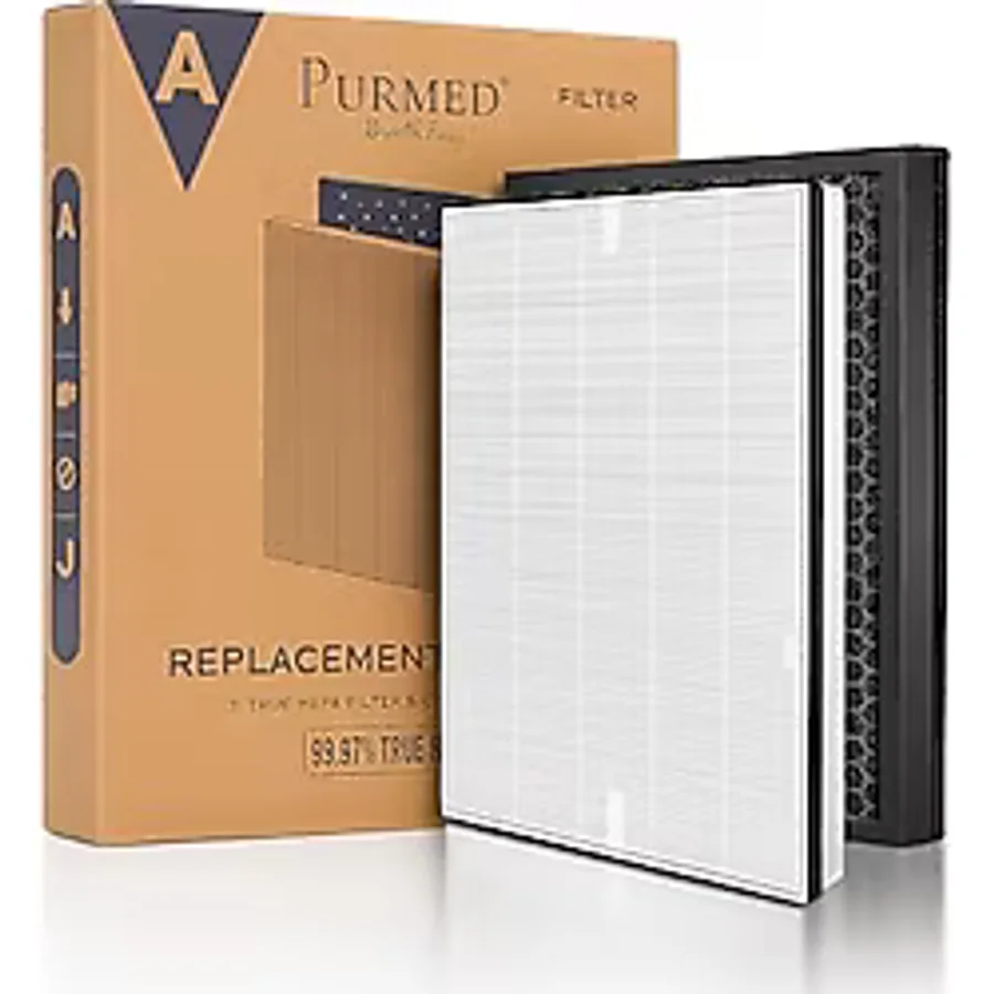 Purmed TCL Breeva Pro 400 Uyumlu Hava Temizleyici Filtresi - H13 HEPA + Aktif Karbon Katmanlı Yedek Filtre