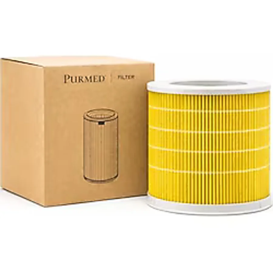 Purmed Xiaomi Smart Hava Temizleyicisi 4 Compact Uyumlu Hepa Filtre (Pet-Evcil Hayvan) - 4 Compact Hepa Filter (Sarı)
