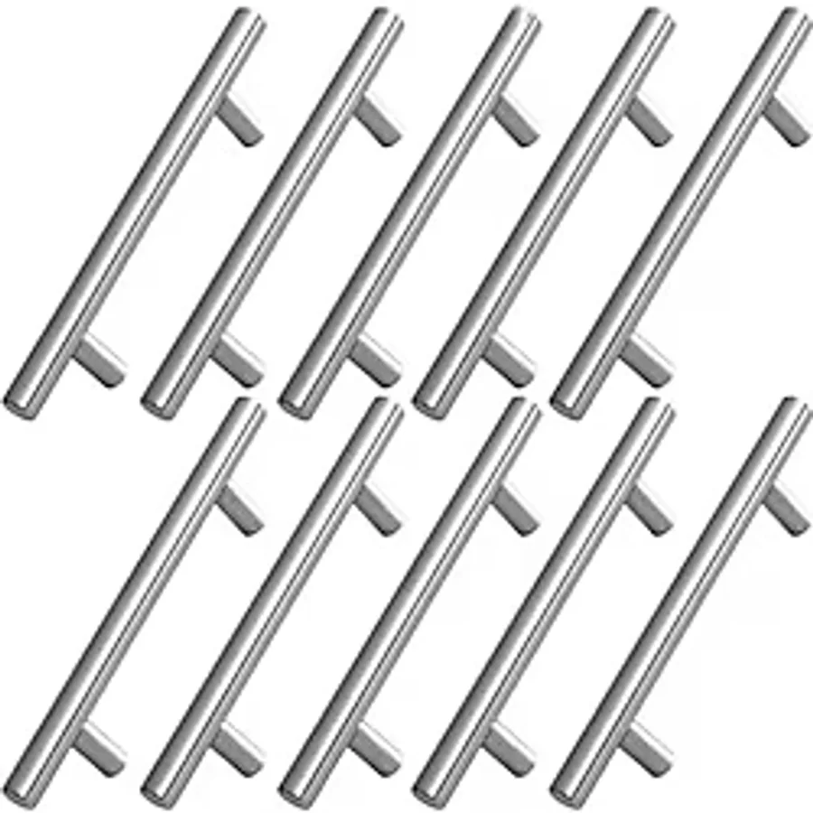 Pürüzsüz İnox Metal Kulp 10 Adet 96 Mm Mobilya Mutfak Çekmece Dolap Dolabı Kulbu Kulpu Kulpları