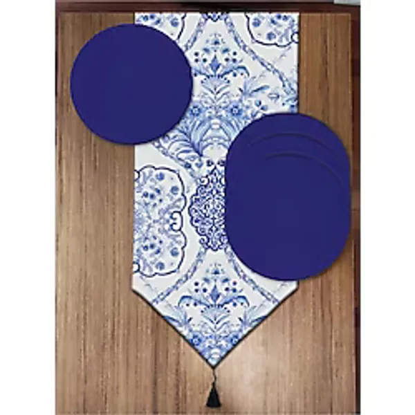 Pusula Home Vintage Damask 6'Lı Supla Ve Runner Set